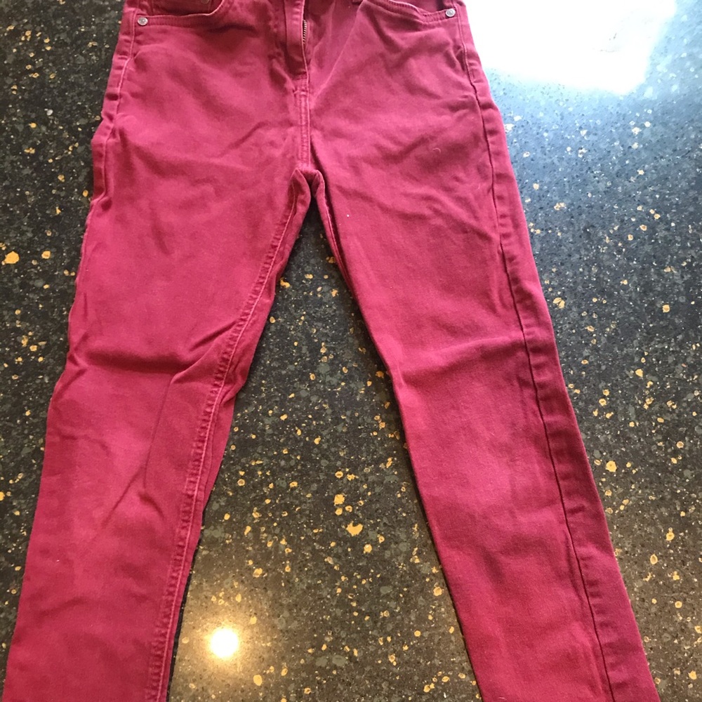 Johnnie B size 13 burgundy skinny jeans